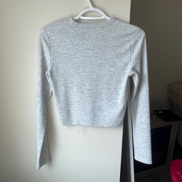 TNA Wafflex Longsleeve Crop XS grey - Picture 5 of 7